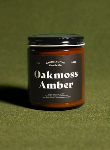 Oakmoss Amber Candle