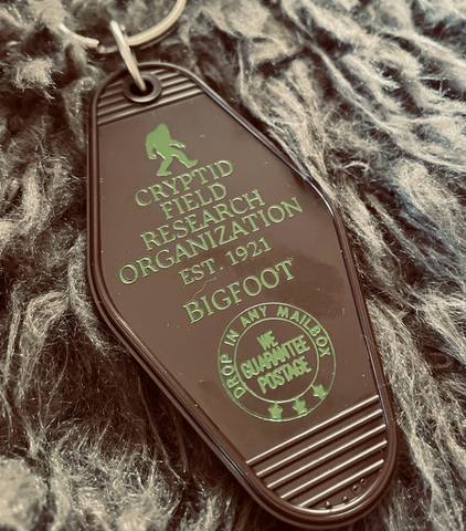Bigfoot Motel Keychain