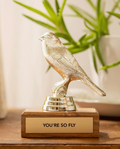 You're So Fly Little Birdie Trophy by Jenni Earle Sold by Le Monkey House