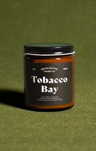 Tobacco Bay Pure Soy Candle by OKCollective Sold by Le Monkey House