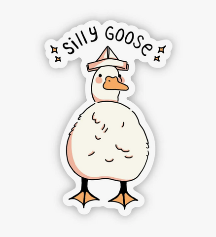 Silly Goose Cute Sticker by Big Moods Sold by Le Monkey House