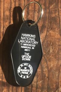 Hawkins Lab Motel Keychain