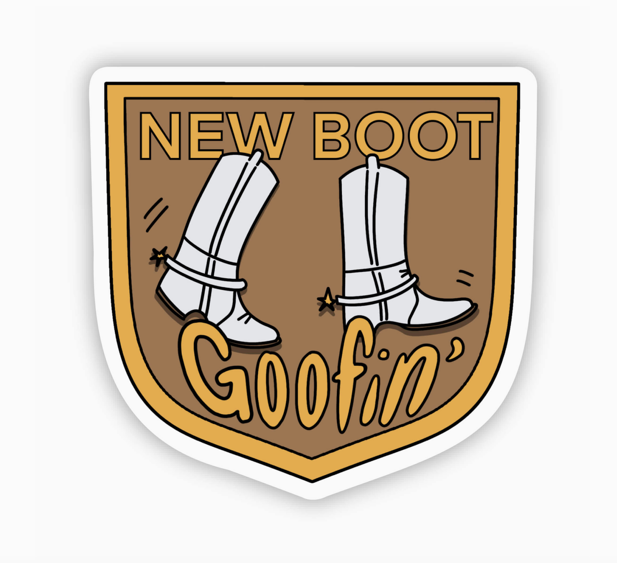 New Boot Goofin' Sticker by big moods sold by Le Monkey House