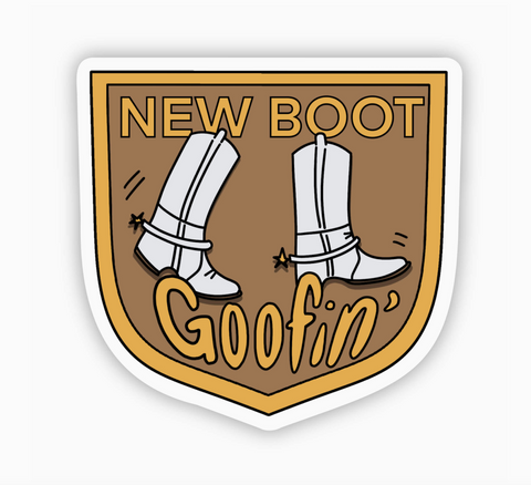 New Boot Goofin' Sticker by big moods sold by Le Monkey House