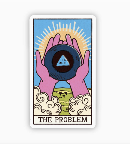 The Problem Tarot Card Sticker Taylor Swift by Big Moods Sold by Le Monkey House
