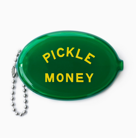 Pickle Money Vintage Rubber Coin Purse Pouch by Three Potato Four Sold by Le Monkey House