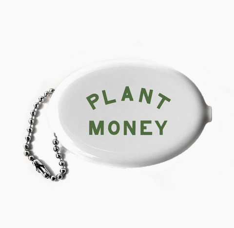 Plant Money Vintage Rubber Coin Purse Pouch by Three Potato Four Sold by Le Monkey House