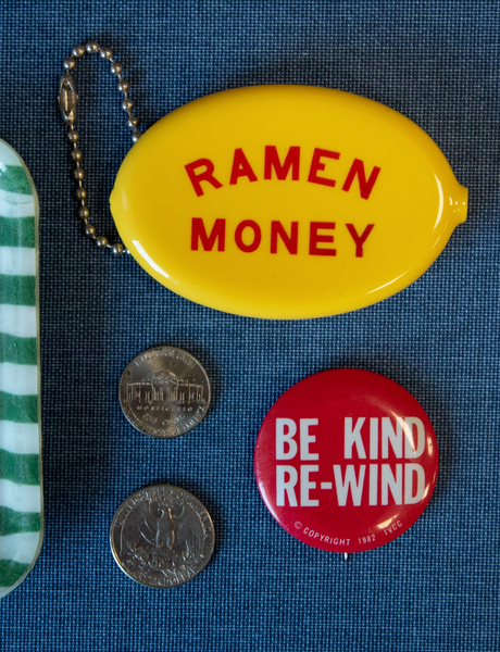 Ramen Money Vintage Rubber Coin Purse Pouch by Three Potato Four Sold by Le Monkey House
