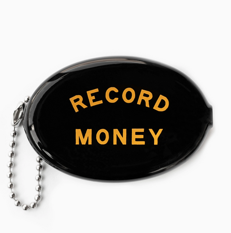 Record Money Vintage Rubber Coin Purse Pouch by Three Potato Four Sold by Le Monkey House