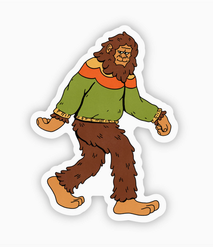 Cozy Bigfoot Sticker