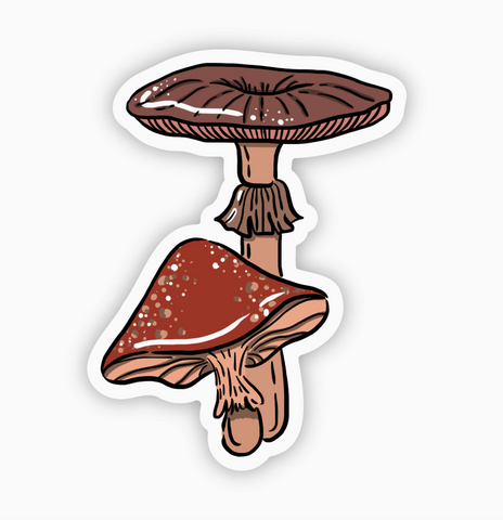 Earthy Mushrooms Sticker