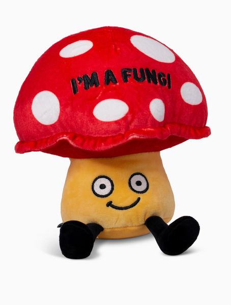 I'm a Fun-Gi, Fungi Mushroom Plushie by Punchkin Sold by Le Monkey House