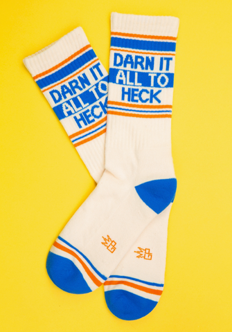 Darn It All To Heck Gym Socks