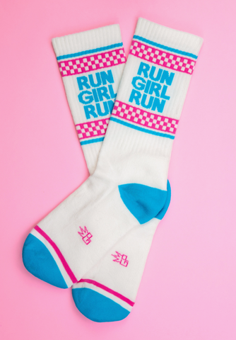 Run Girl Run Gym Socks