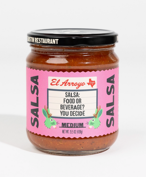 El Arroyo Salsa Medium Heat, Made in Austin, TX Sold by Le Monkey House