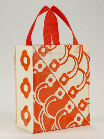 Orange and cream cute petal print handy tote by Blue Q Sold by Le Monkey House