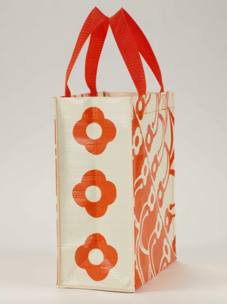 Orange and cream cute petal print handy tote by Blue Q Sold by Le Monkey House