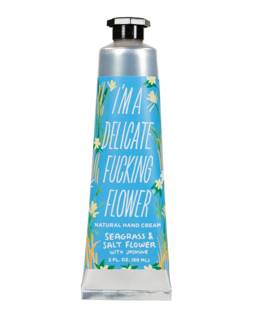 Seagrass and salt flower hand cream by Blue Q sold by Le Monkey House