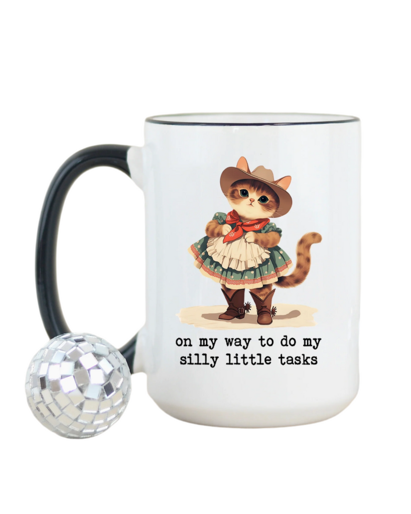 On my way to do my silly little tasks coffee tea mug by Mugsby sold by Le Monkey House