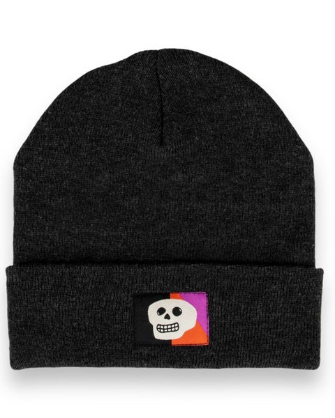 Blue Q Colorful Skull beanie winter hat sold by Le Monkey House