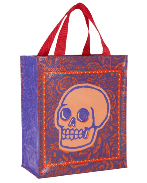 Skull handy tote, recycled material, by Blue Q Sold by Le Monkey House