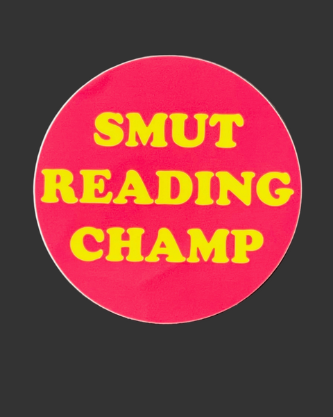 Smut reading champ vintage retro style sticker by The Silver Spider sold by Le Monkey House