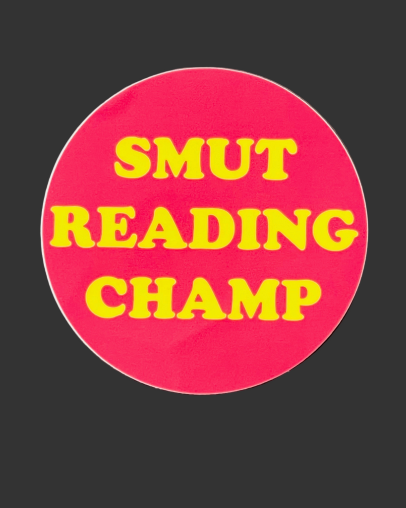 Smut reading champ vintage retro style sticker by The Silver Spider sold by Le Monkey House