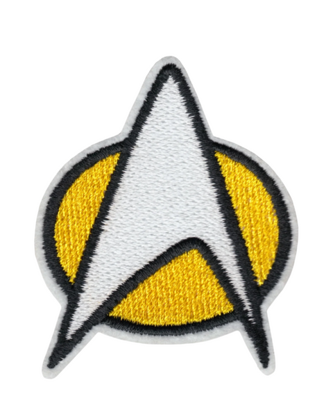 Star Trek Starfleet badge embroidered iron on sew on patch by Square Deal Recordings sold by Le Monkey House