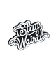 Stay weird script font patch embroidered iron patch sold by Le Monkey House