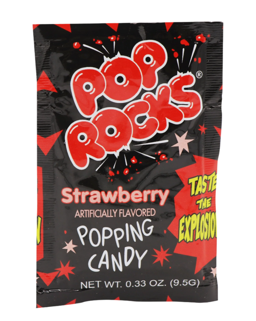 Strawberry pop rocks popping candy raspberry, nostalgic, retro candy - sold by Le Monkey House