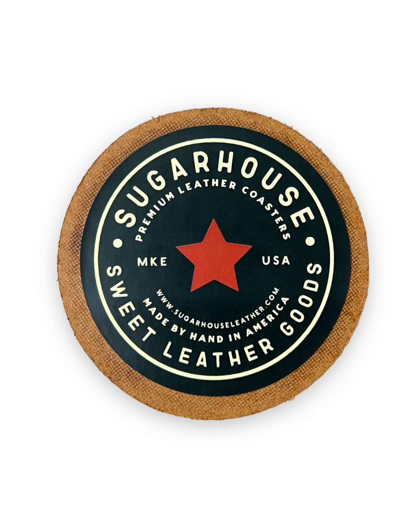 Y'all Genuine Leather Handstamped Coaster by Sugarhouse Leather Sold by Le Monkey House