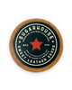 East Coaster Genuine Leather Handstamped Coaster by Sugarhouse Leather Sold by Le Monkey House