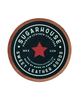 Sugarhouse premium handmade leather coaster back - logo sold by Le Monkey House