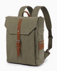 Sunny trail olive green leather and canvas backpack by TSD Brand sold by Le Monkey House