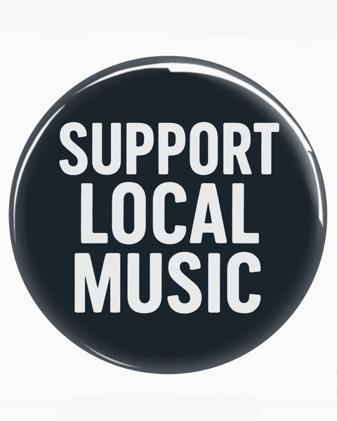 Support Local Music magnet by Square deal recordings sold by Le Monkey House