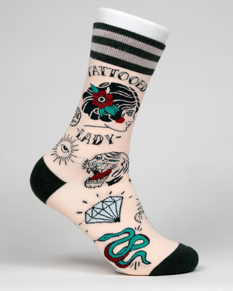 The tattooed lady socks by Footclothes, Colorado Sold by Le Monkey House