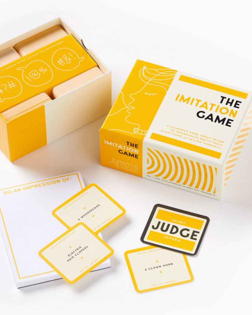 The imitation game by Brass Monkey sold by Le Monkey House