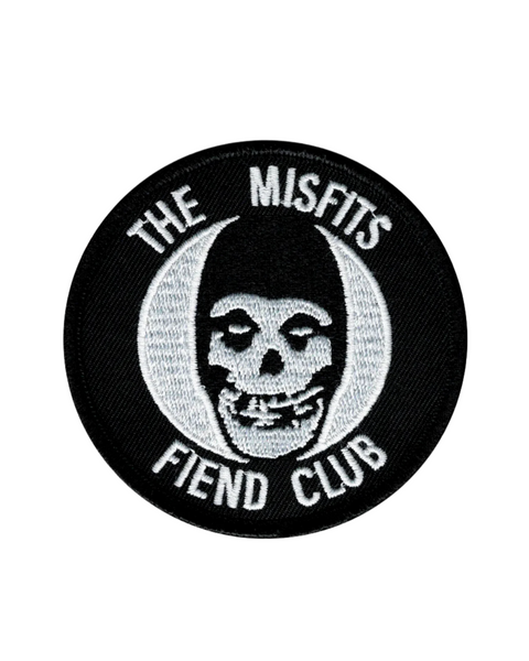 The misfits fiend club crimson ghost embroidered iron on patch by Square deal recordings sold by Le Monkey House