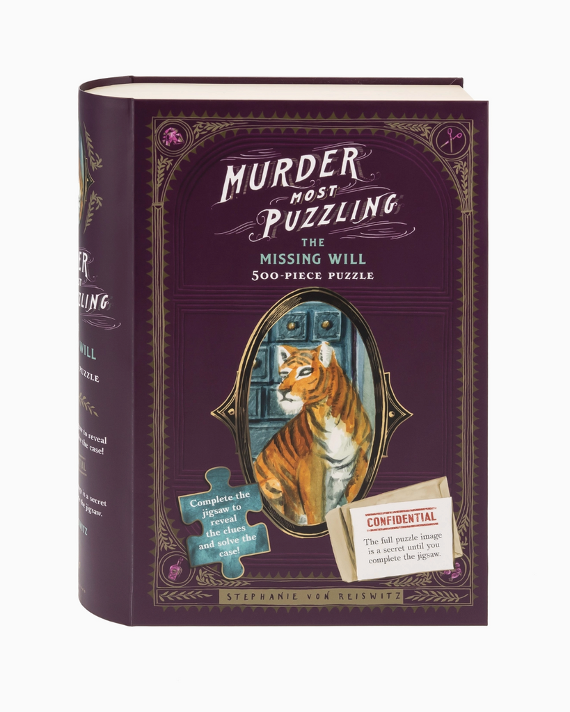 The missing will, murder most puzzling puzzle sold by Le Monkey House