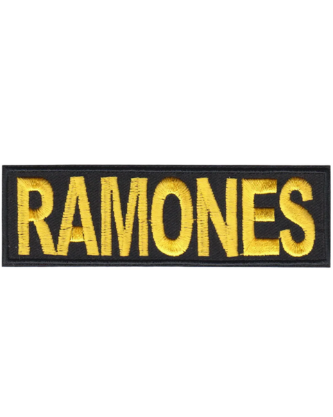 The ramones punk band military style embroidered iron on sew on patch by Square Deal Recordings sold by Le Monkey House