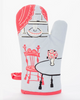 This is fucking delicious vintage style illustration oven mitt by Blue Q sold by Le Monkey House