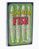 tinned fish sticky notebook by Unemployed Philosophers Guild sold by Le Monkey House