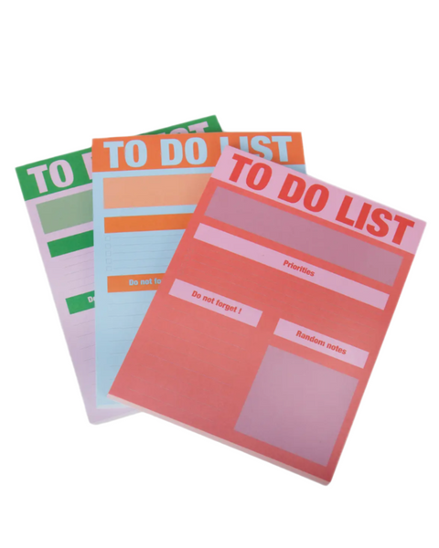 Multi color to do list pads by Helio Ferreti sold by Le Monkey House