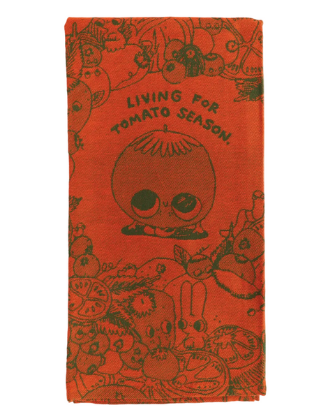 Living for tomato season woven dish towel by Blue Q Sold by Le Monkey House