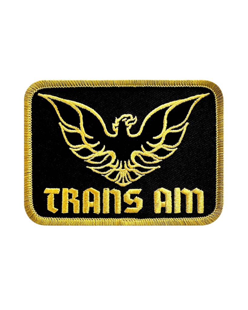 Trans Am heavyweight embroidered twill iron on patch by We big moto sold by Le Monkey House