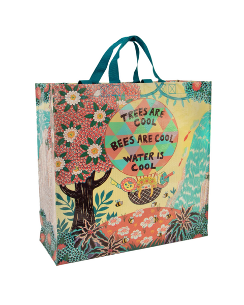 trees are cool bees are cool water is cool shopper tote by Blue Q sold by Le Monkey House