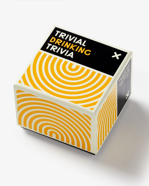 Trivial Drinking Trivia Card Deck by Brass Monkey Goods Sold by Le Monkey House