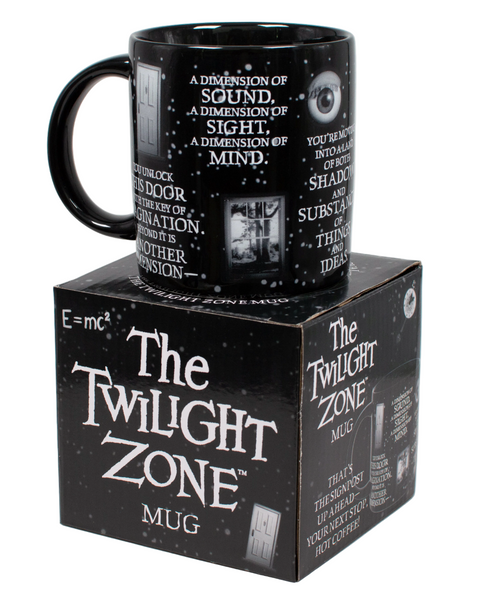 The Twilight Zone black and white mug by Unemployed Philosophers Guild sold by Le Monkey House