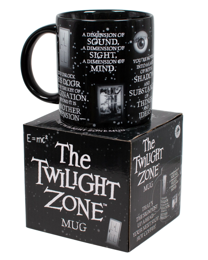 The Twilight Zone black and white mug by Unemployed Philosophers Guild sold by Le Monkey House