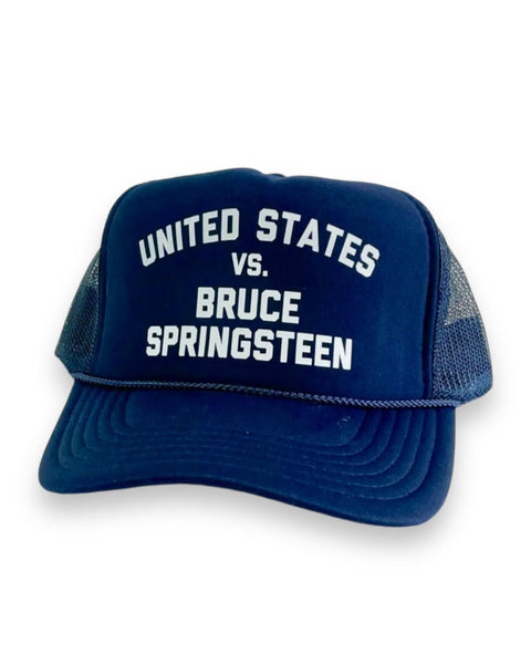 United States Vs. Bruce Springsteen Trucker hate, Navy and White Sold by Le Monkey House